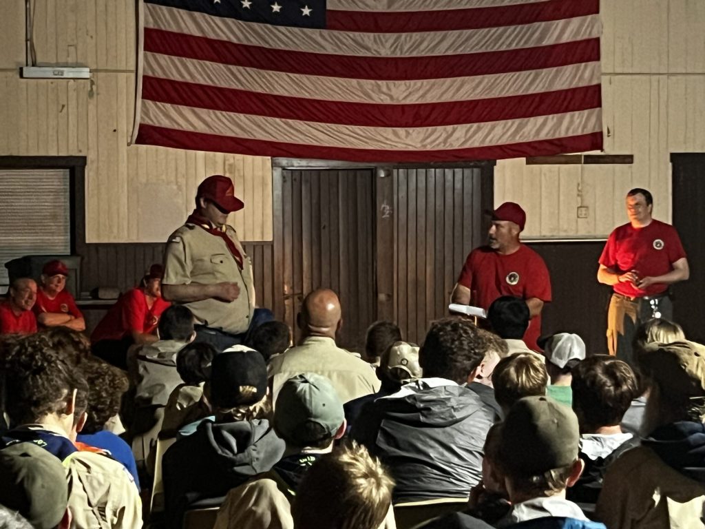 IMG_2361 - Scouting 334 Asst. Scoutmaster Don, crushing an impromptu opportunity to explain our special relationship with Campsite Win and the impact of Norm, and moving the whole room in the process.