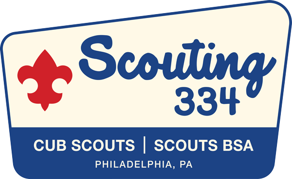 Scouting 334 represents Cub Scout 334 and Scouts BSA Troop 334