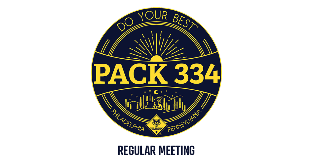 Cub Scout Pack 334 Regular Meeting