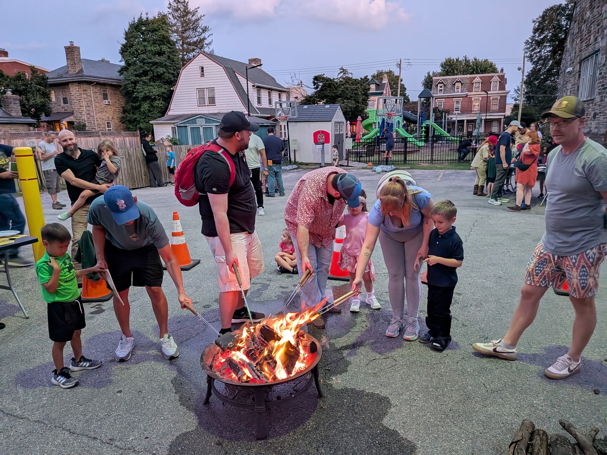 2025 Fall Open House 1, Scouts making Pudgy Pies