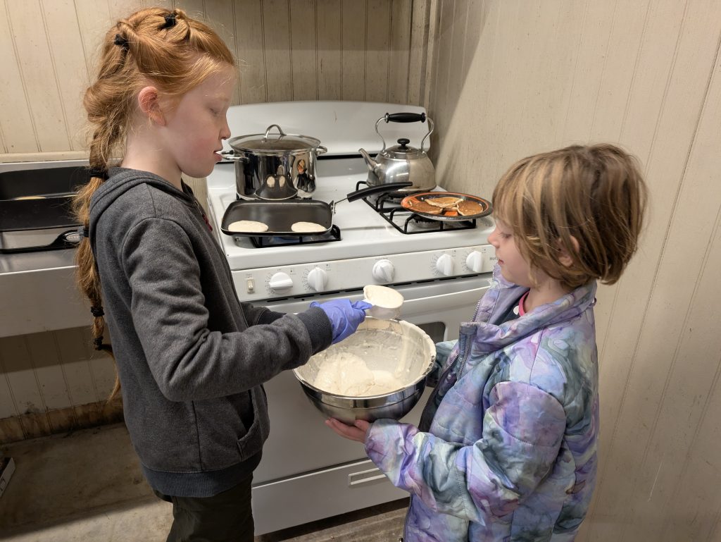 Scouts making breakfast! - Scouting 334 Scouts making breakfast!