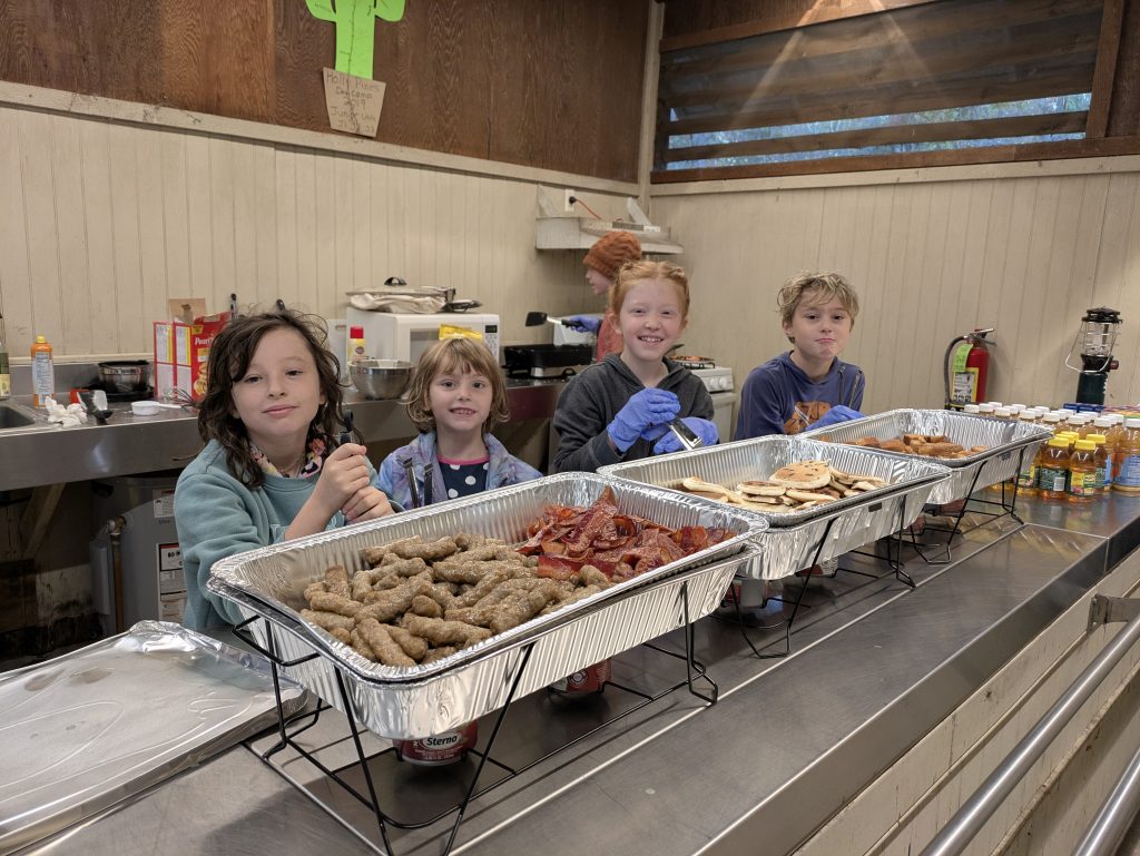 Scouts making breakfast! - Scouting 334 Scouts making breakfast!